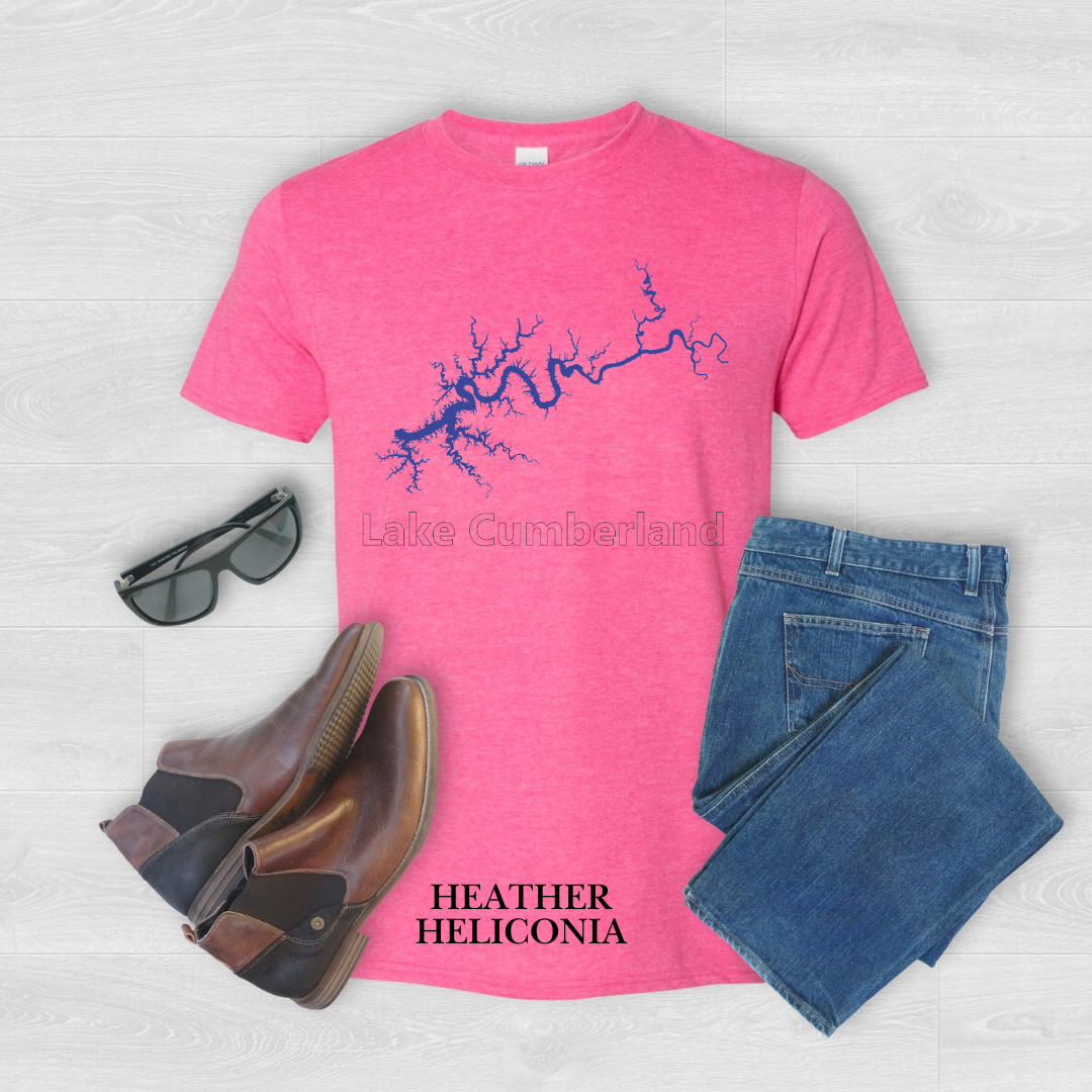 "Blue Lake Cumberland Map" Tee