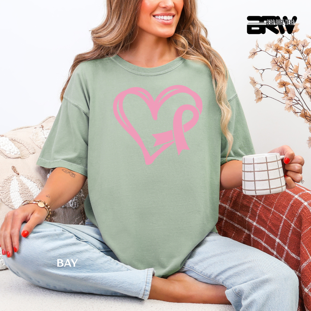 'Heart and Ribbon' Awareness Tee