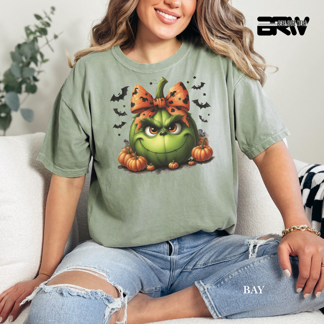 'Grinch Pumpkin' Fall Tee