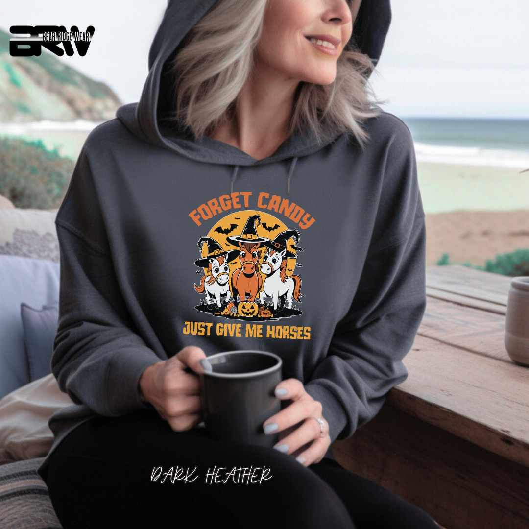 'Forget Candy-Horses' Fall Hoodie