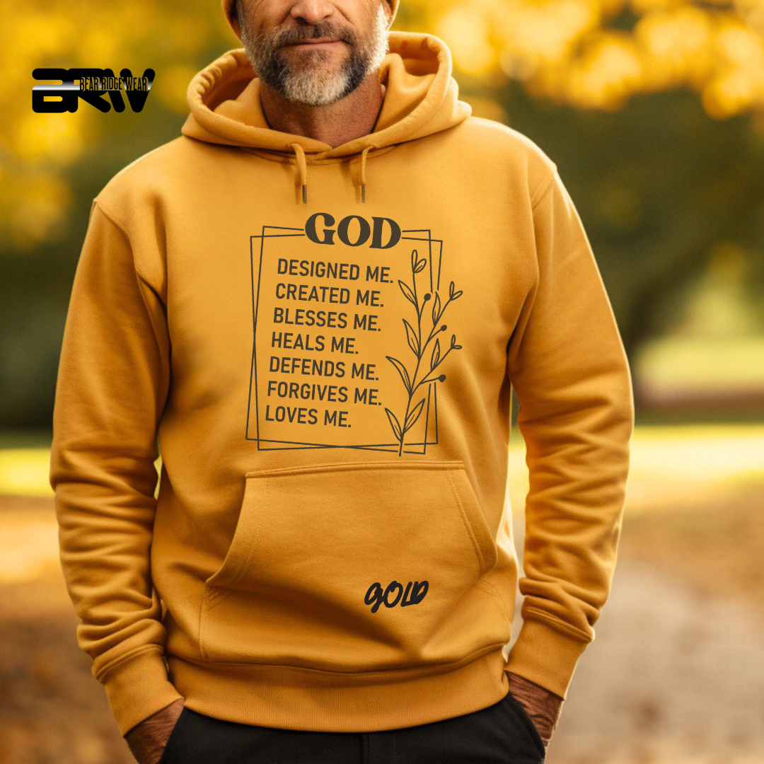 'God Designed, Created, Blesses, Heals Me' Faith Hoodie