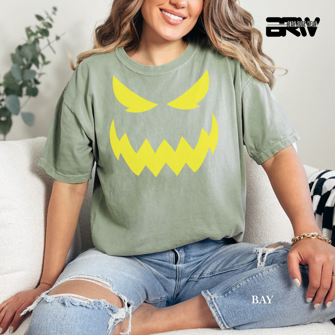 'Scary Pumpkin face' Fall Tee