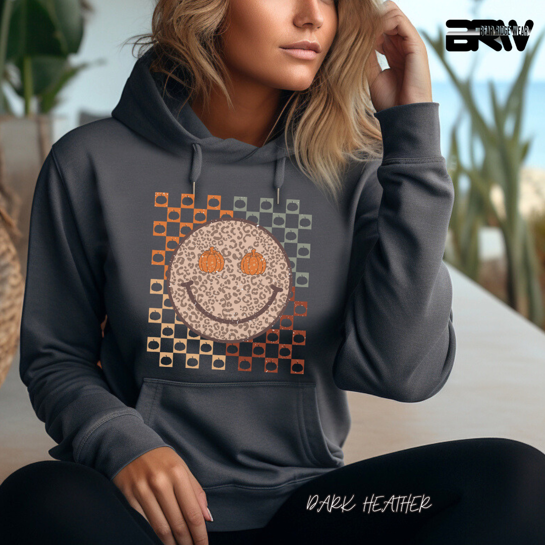 'Happy Face Pumpkin Eyes' Fall Hoodie