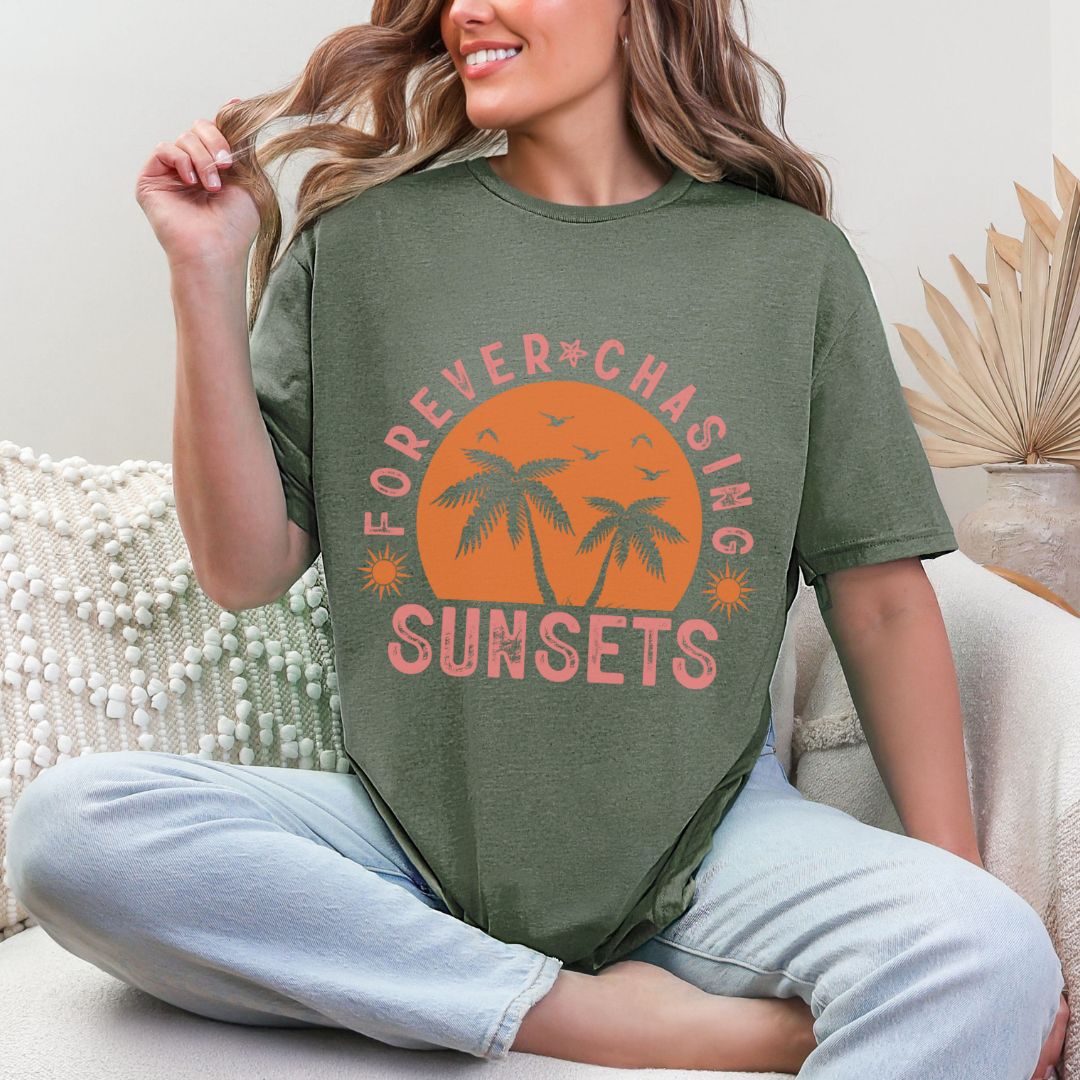 'Forever Chasing Sunsets' Summer Tee