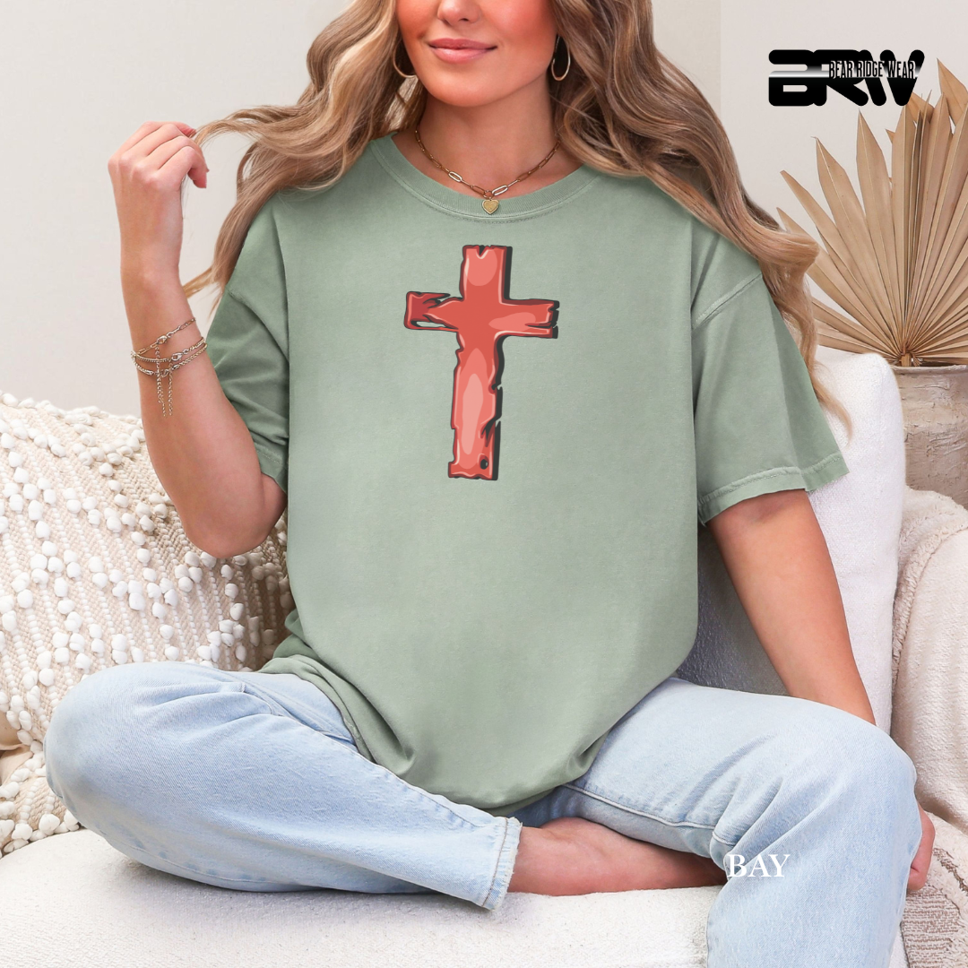 'Cross-Red' Faith Tee