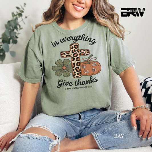 'In Everything Give Thanks' Fall Tee