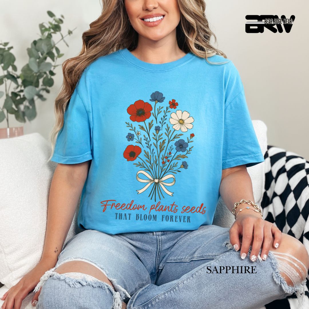 Freedom Plants Seeds- Patriotic Tee