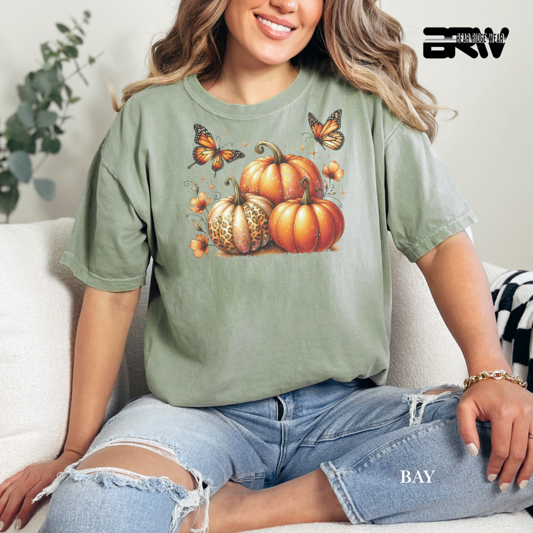 'Pumpkins And Butterflies' Fall Tee