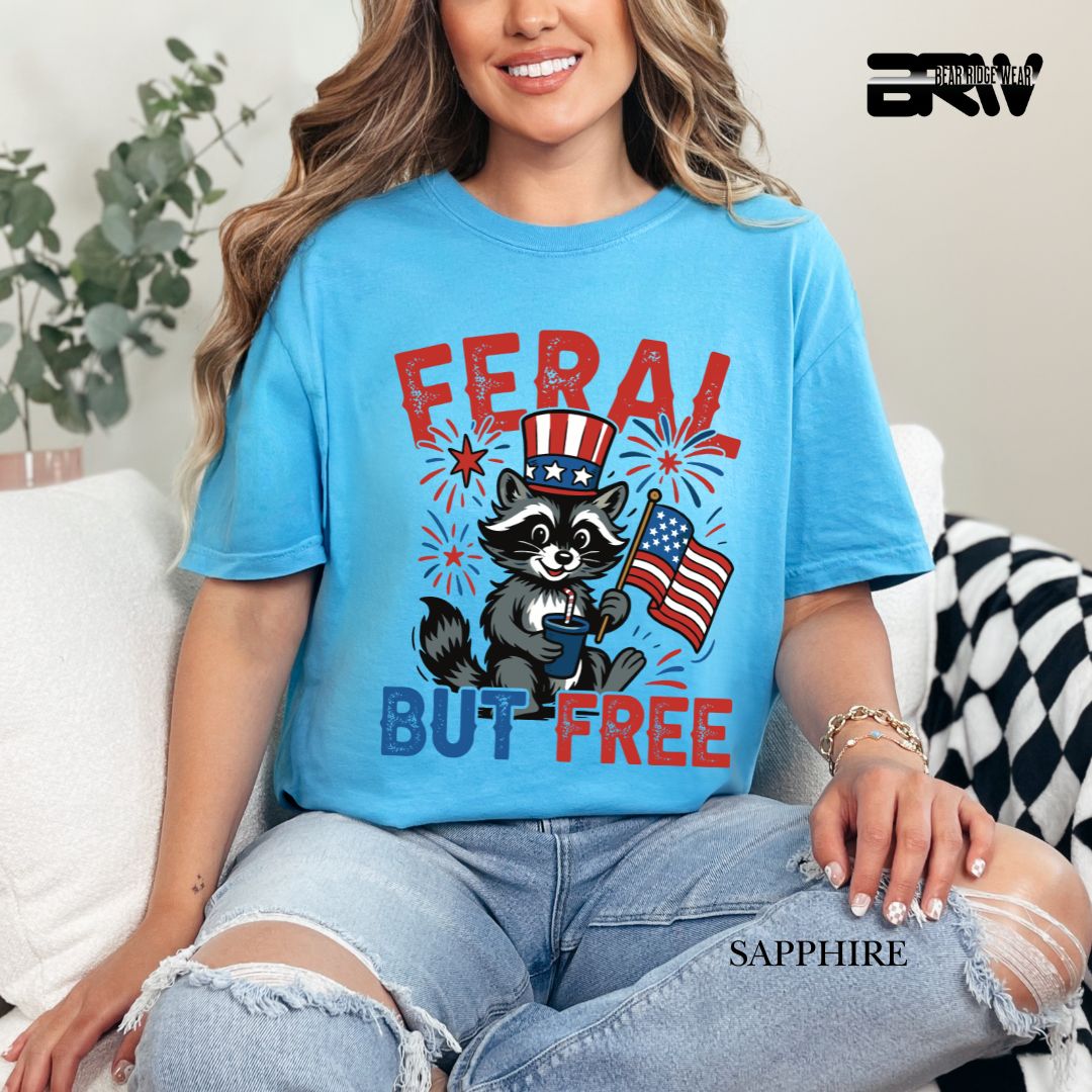 Feral-Raccoon- Patriotic Tee