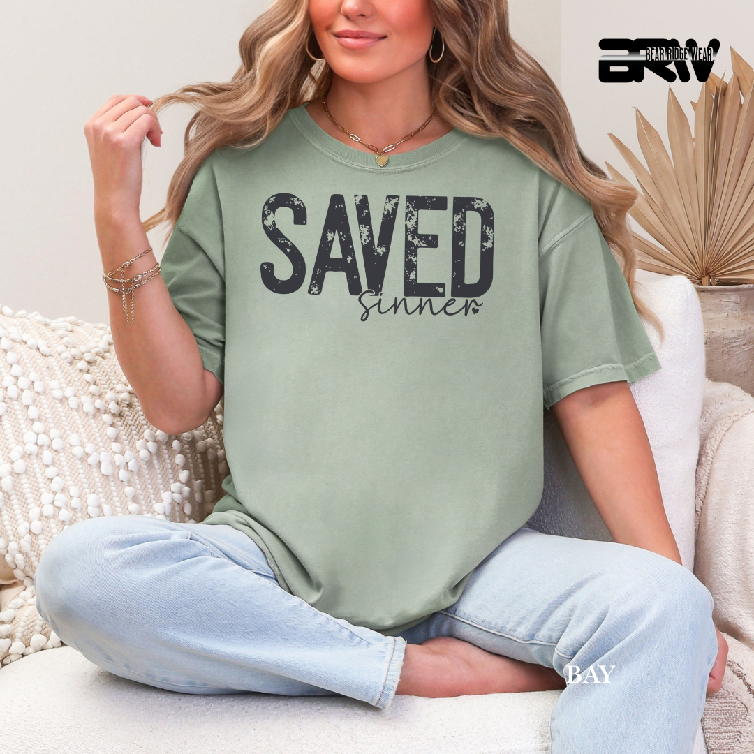 'Saved Sinner' Faith Tee