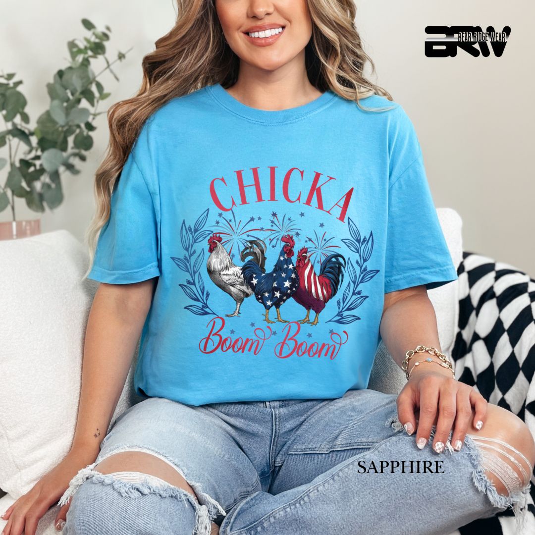 Chicka Boom Boom- Patriotic Tee