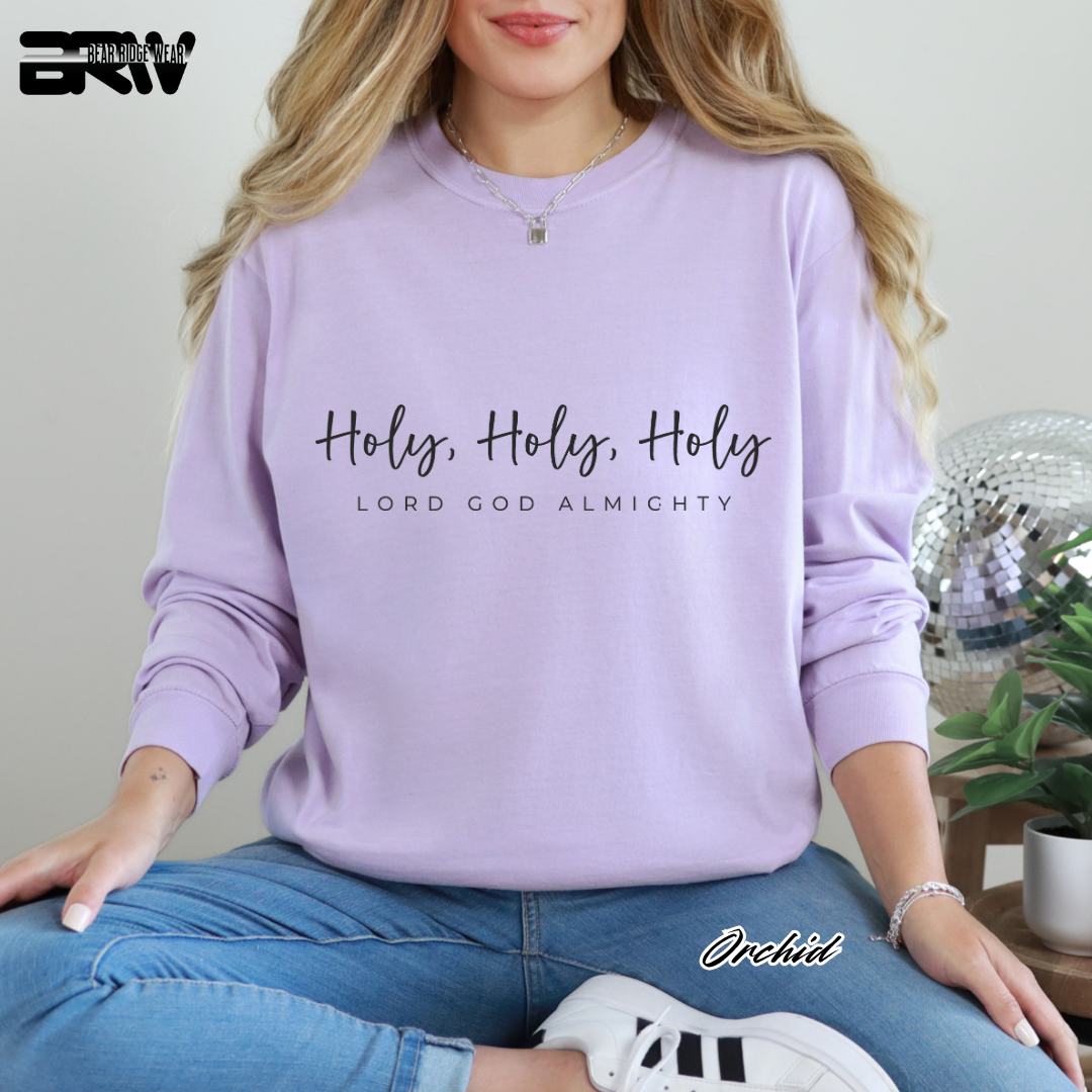 'Holy, Holy, Holy' Faith Long-Sleeve Tee