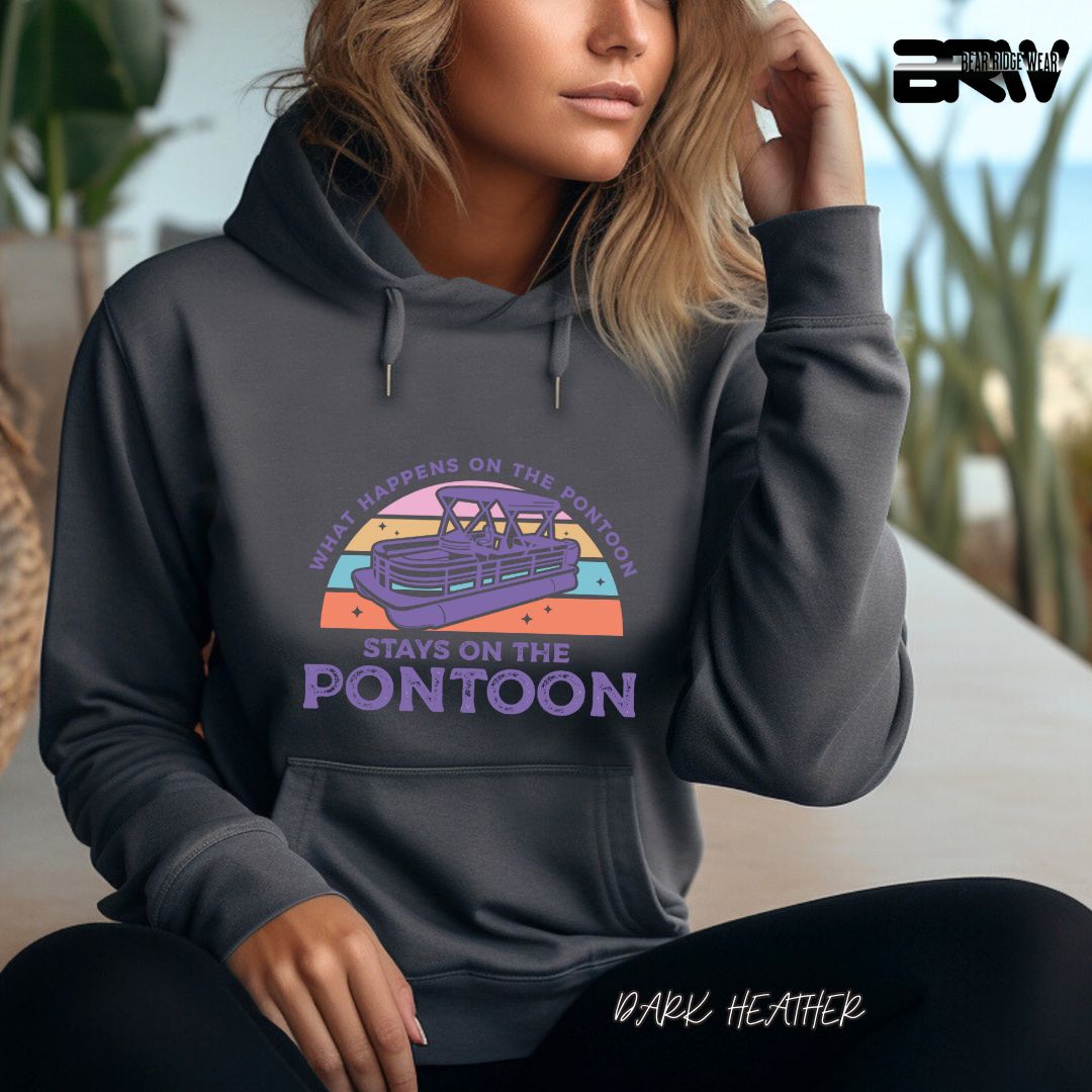 'What Happens To Pontoon' Summer Hoodie