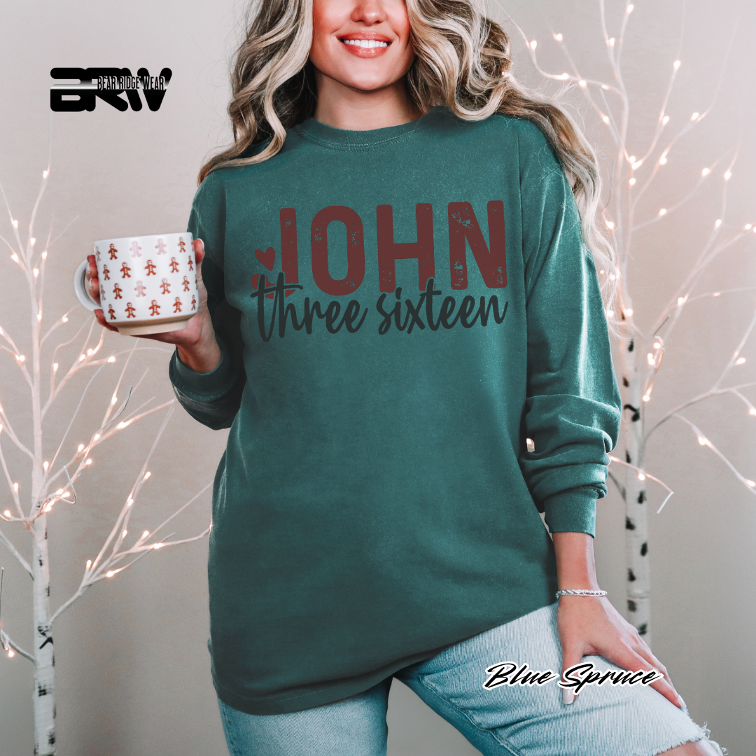 'John Three Sixteen' Faith Long-sleeve Tee