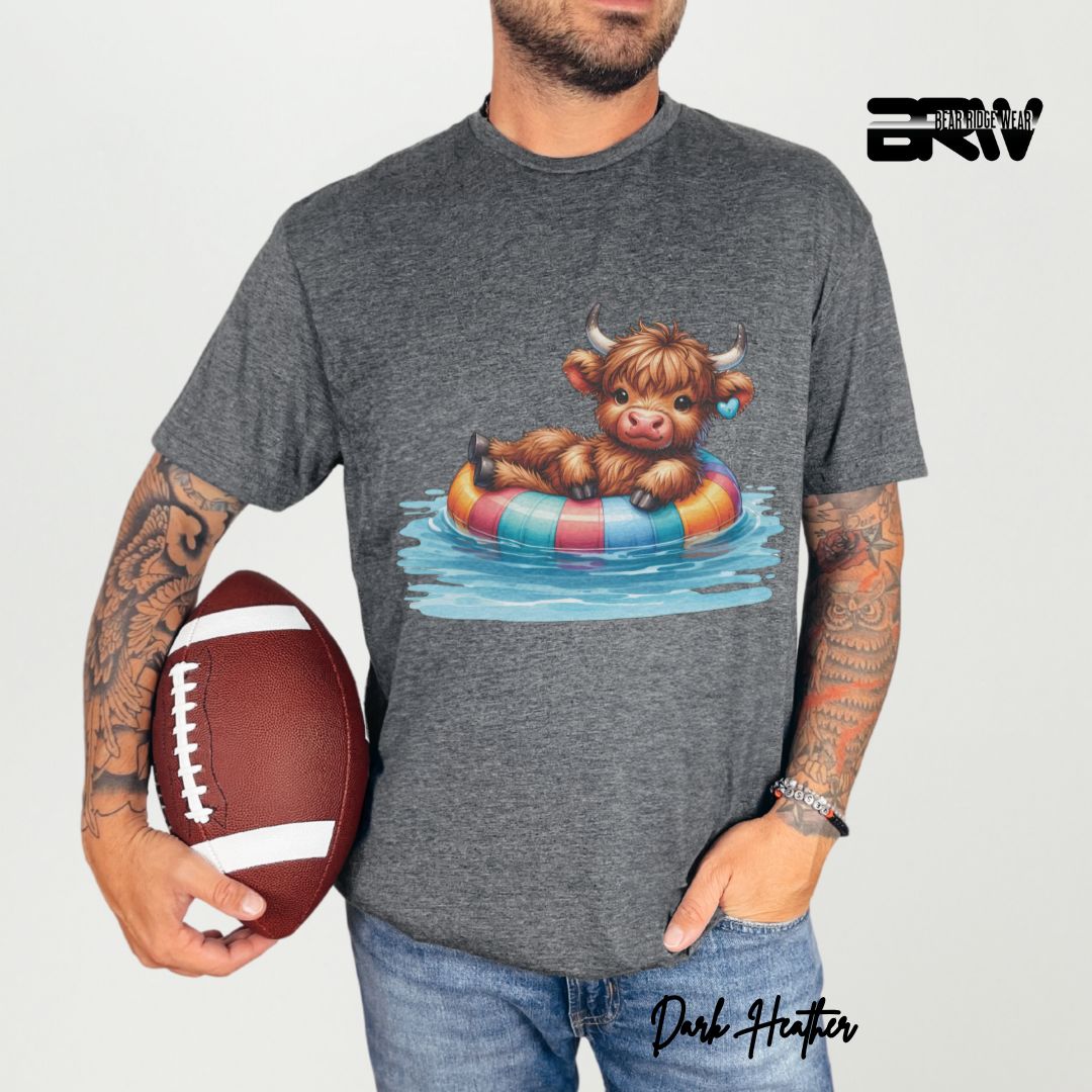 'Highland Cow-Float Summer T- Shirt