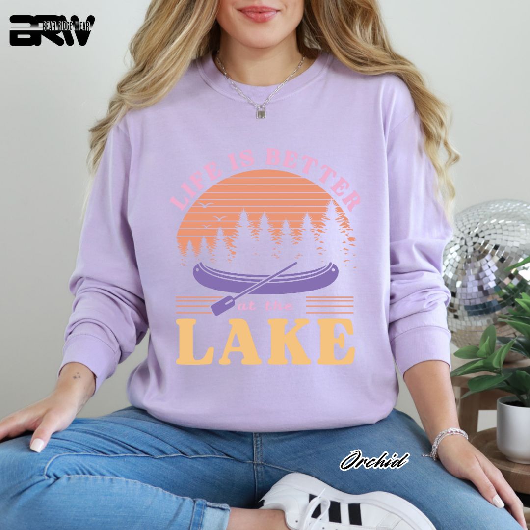 'Life Is Better At The Lake' Summer Long Sleeve Tee