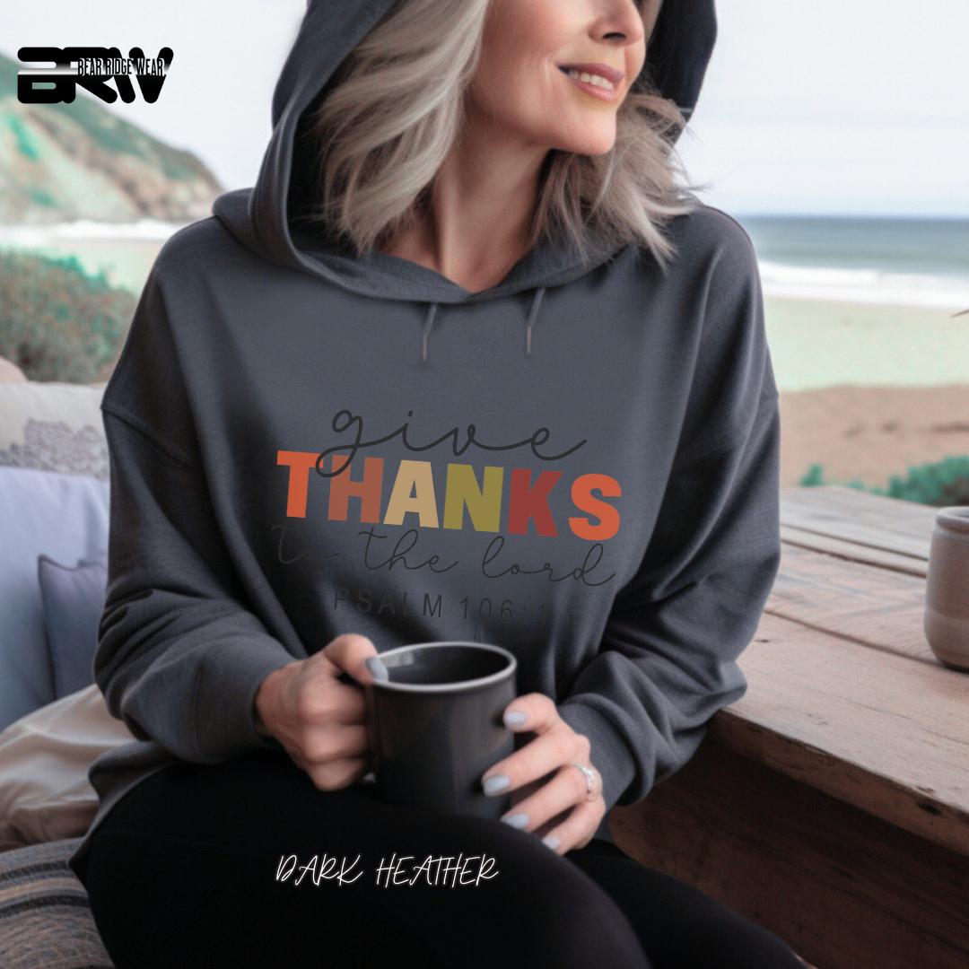 'Give Thanks To The Lord' Faith Hoodie
