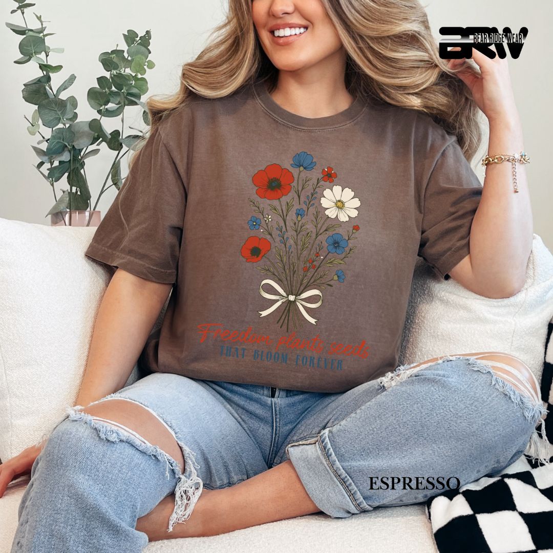 Freedom Plants Seeds- Patriotic Tee