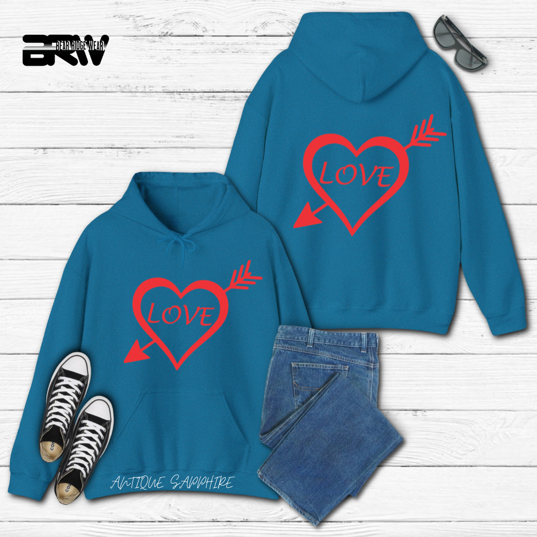 'Heart Pierced by an Arrow' Hoodie