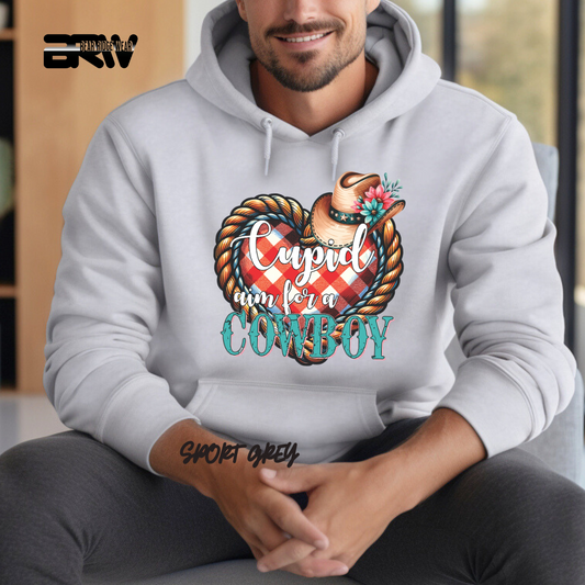 'Cupid Aim for a Cowboy' Hoodie