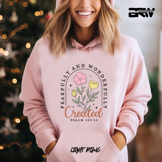 'Fearfully and wonderfully created' Faith Hoodie