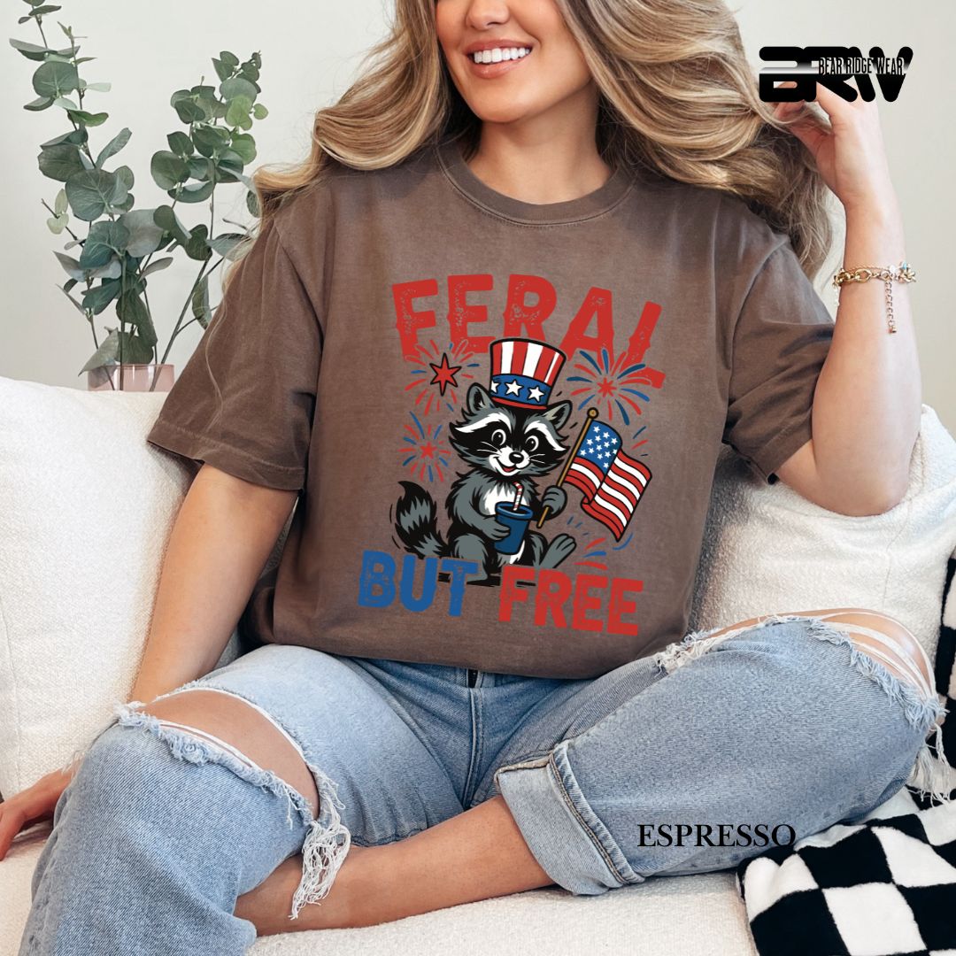 Feral-Raccoon- Patriotic Tee