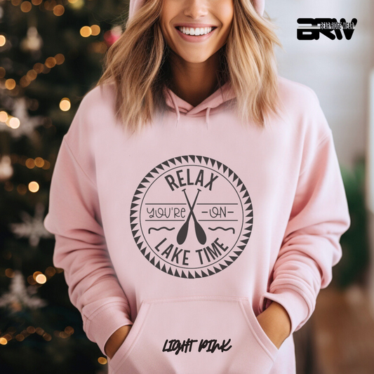 'Relax your on lake time' Hoodie