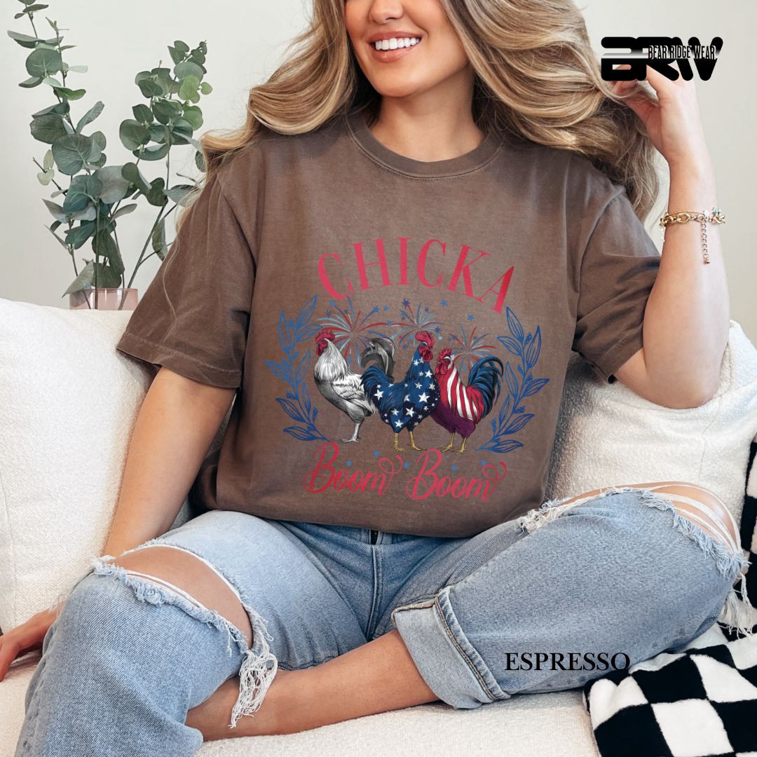 Chicka Boom Boom- Patriotic Tee