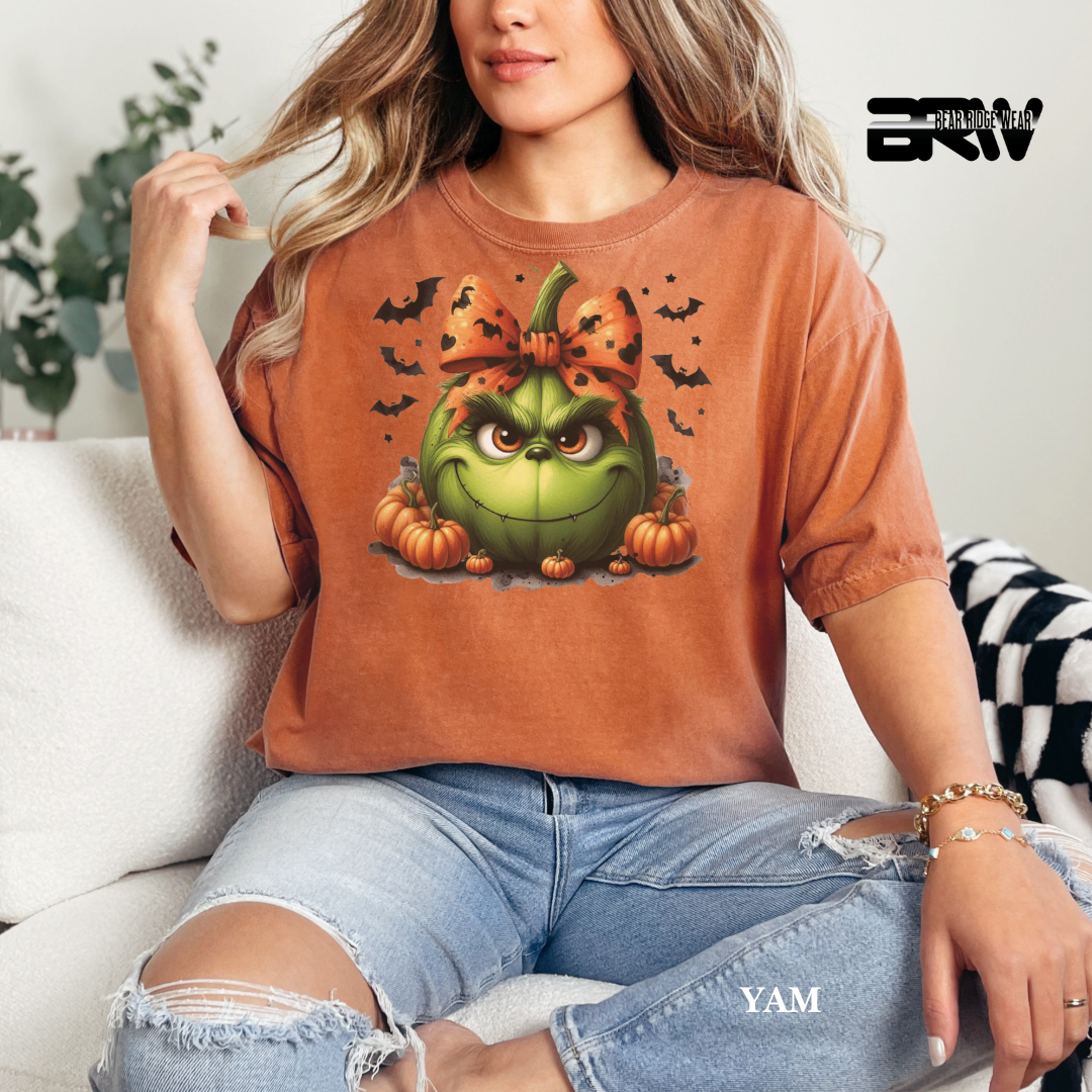 'Grinch Pumpkin' Fall Tee