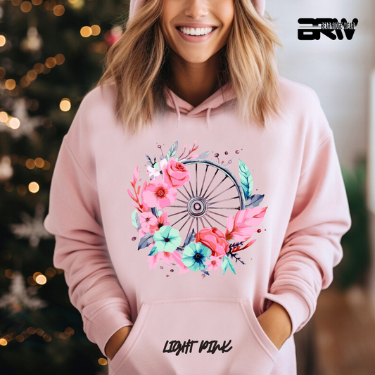 'Flower-Wagon Wheel' Hoodie