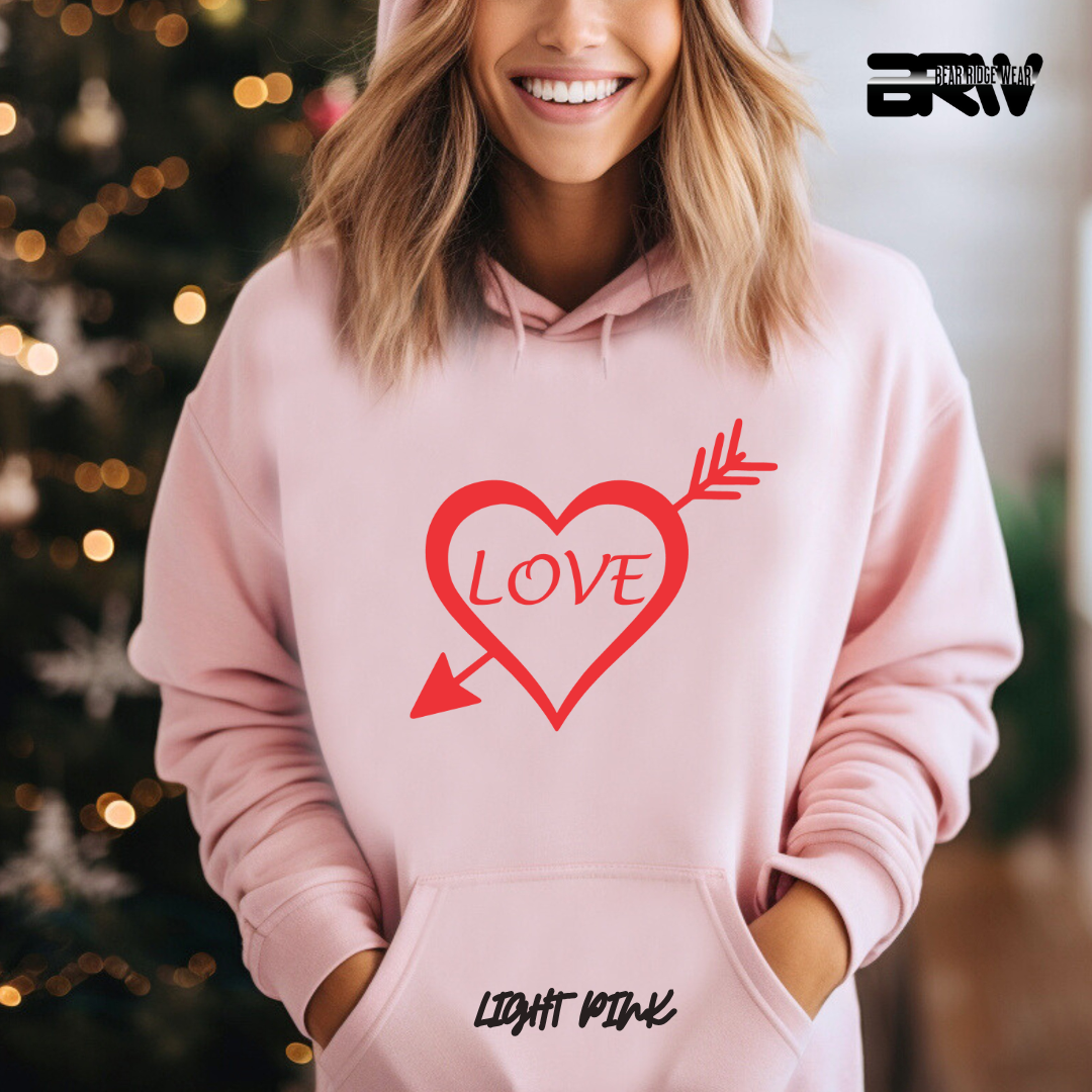 'Heart Pierced by an Arrow' Hoodie