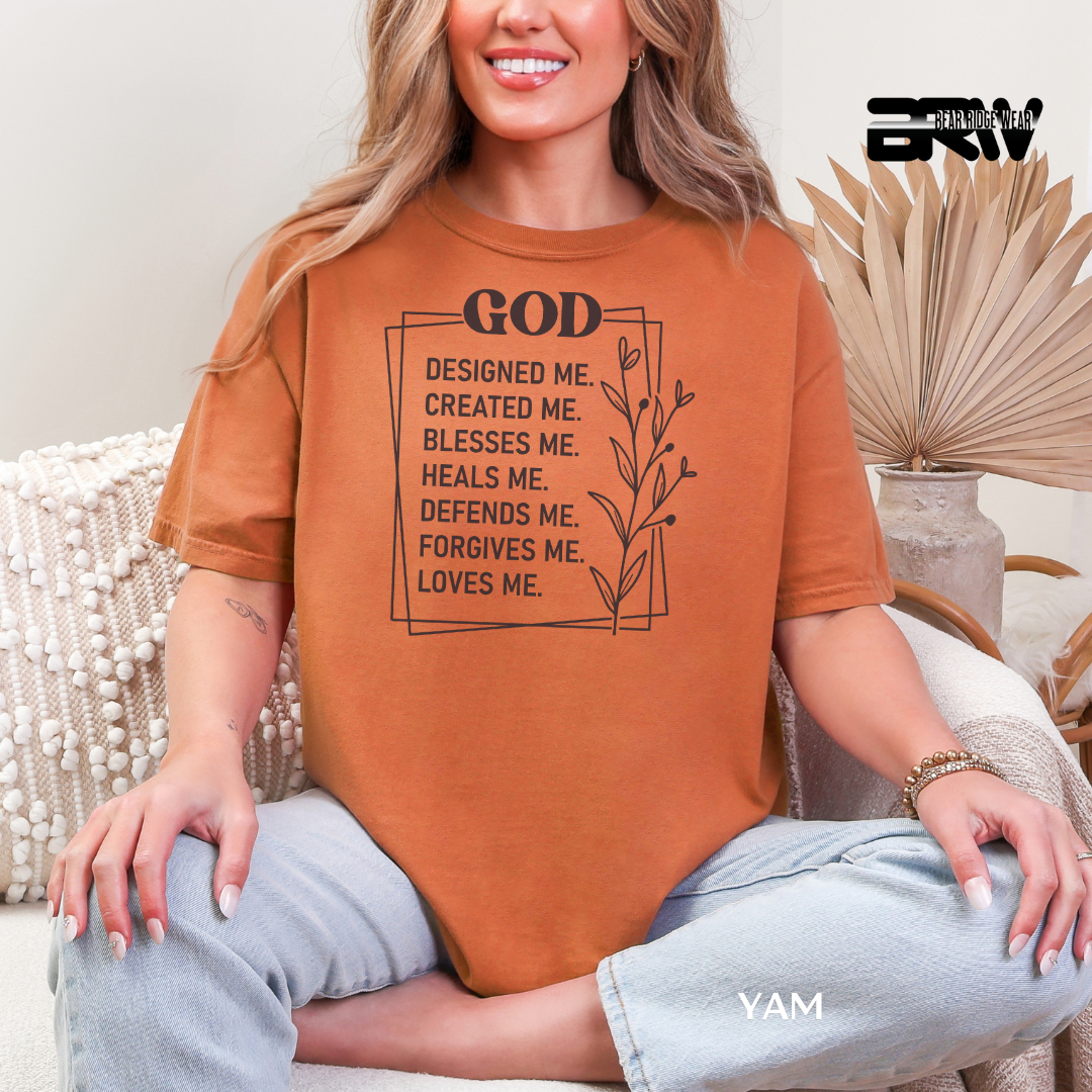 'God Designed Me' Faith Tee