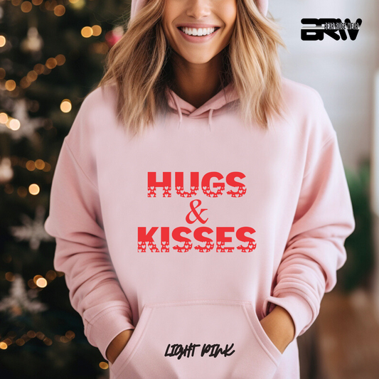 'Hugs And Kisses' Red Stroke Hoodie