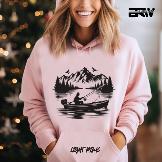 'Boat in a lake' Hoodie