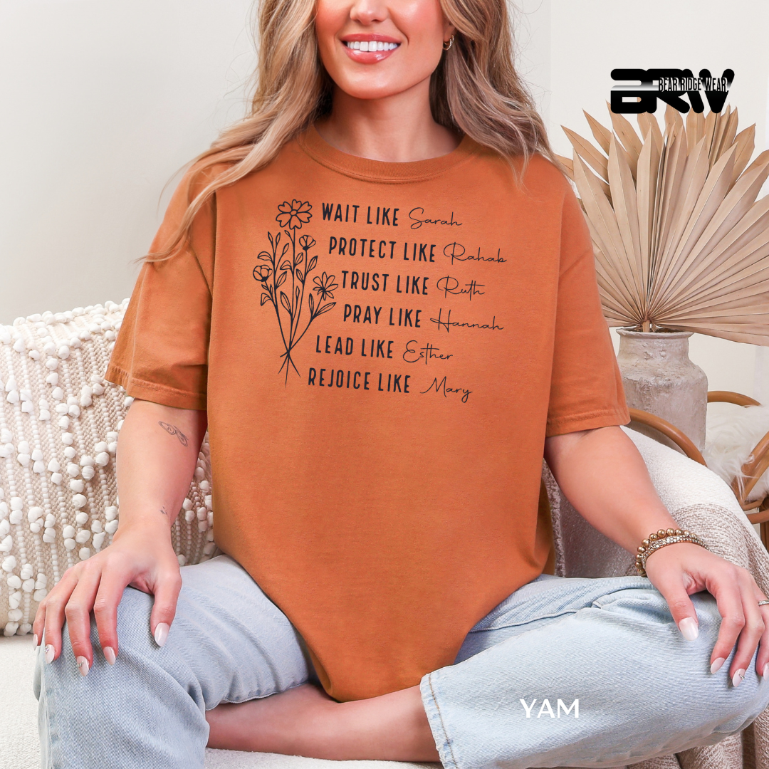 'Women Of Bibile with Sleeve' Faith Tee