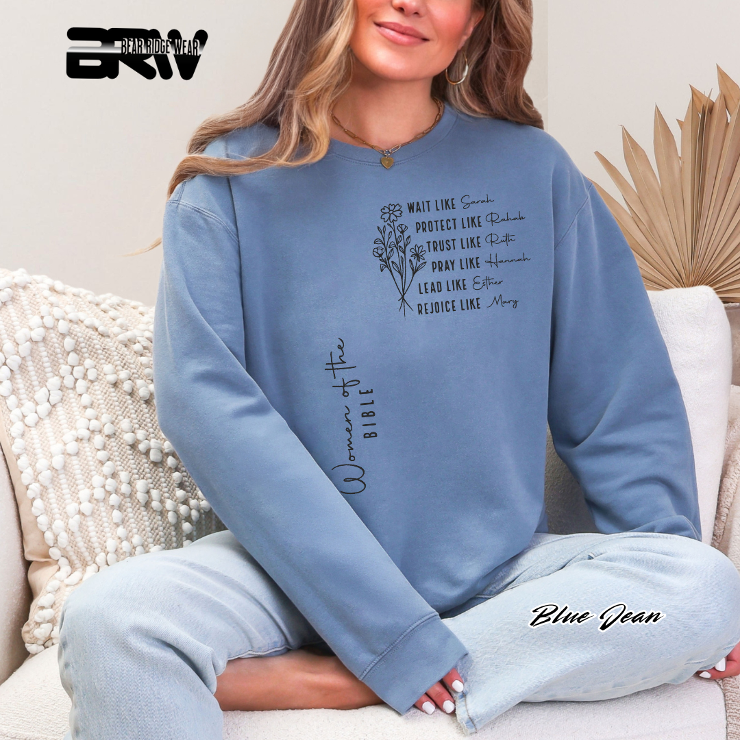 'Women Of The Bible' Faith Crewneck Sweatshirt