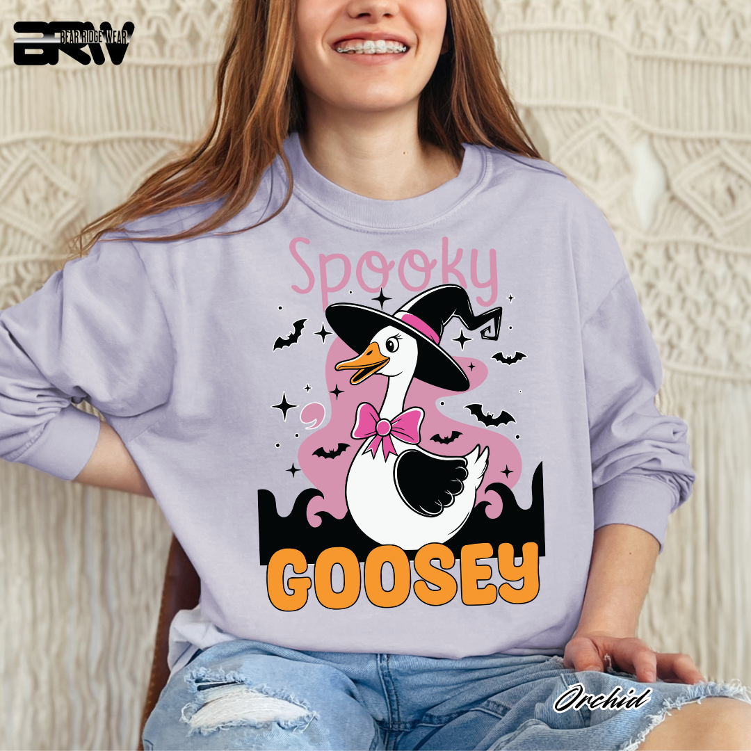 'Spooky Goosey' Fall Long-Sleeve Tee
