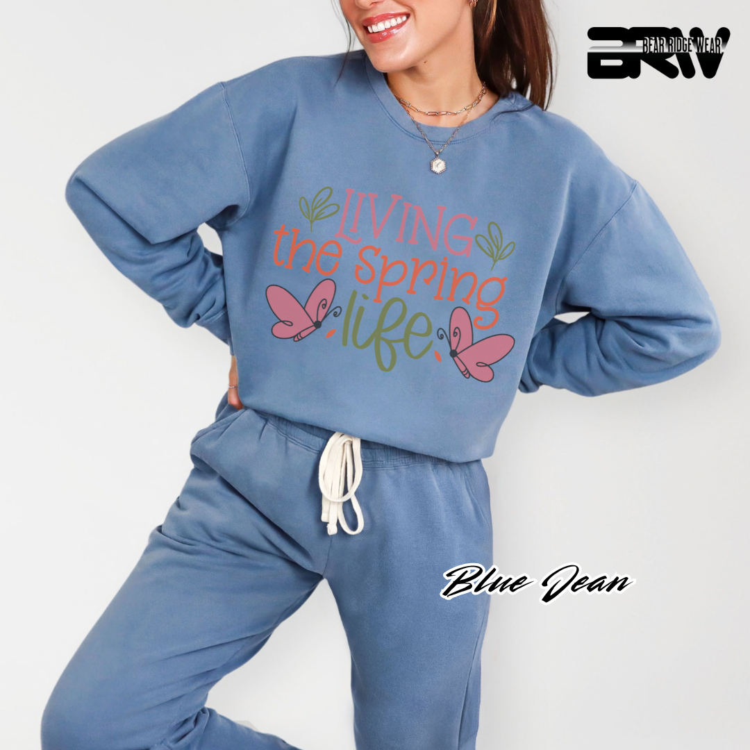 'Living the spring life' Crewneck Sweatshirt