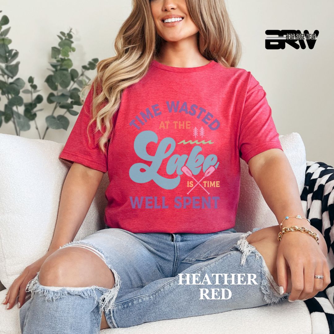 'Time Wasted At The Lake' Summer Tee