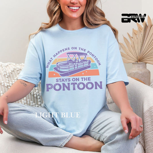 'What Happens To Pontoon' 2 Summer Tee