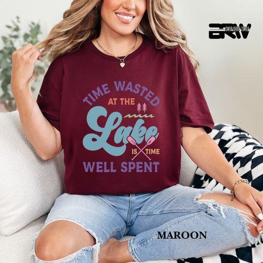 'Time Wasted At The Lake'  Summer Tee