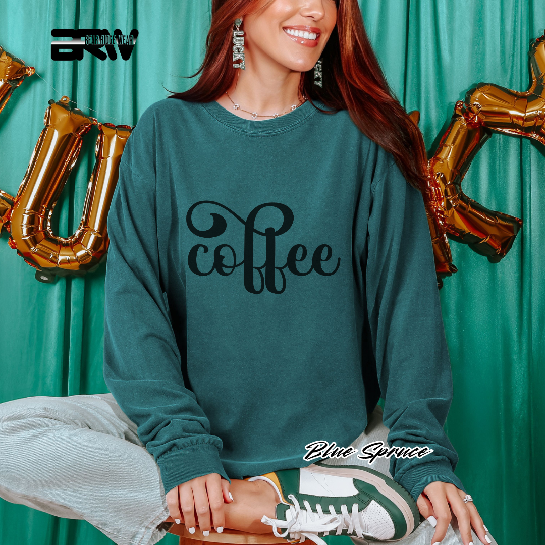 'Coffee' Long-Sleeve Tee