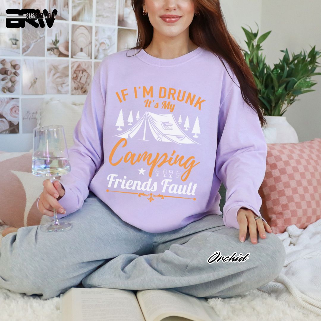 'If I'm Drunk-Camping' Summer Long Sleeve Tee