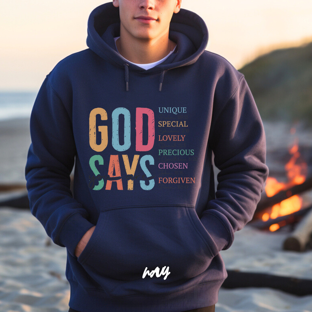 'God Says You Are' Faith Hoodie