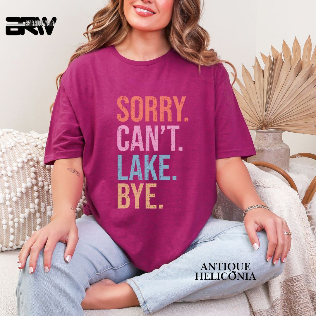 'Sorry Can't Lake Bye '  Summer Tee