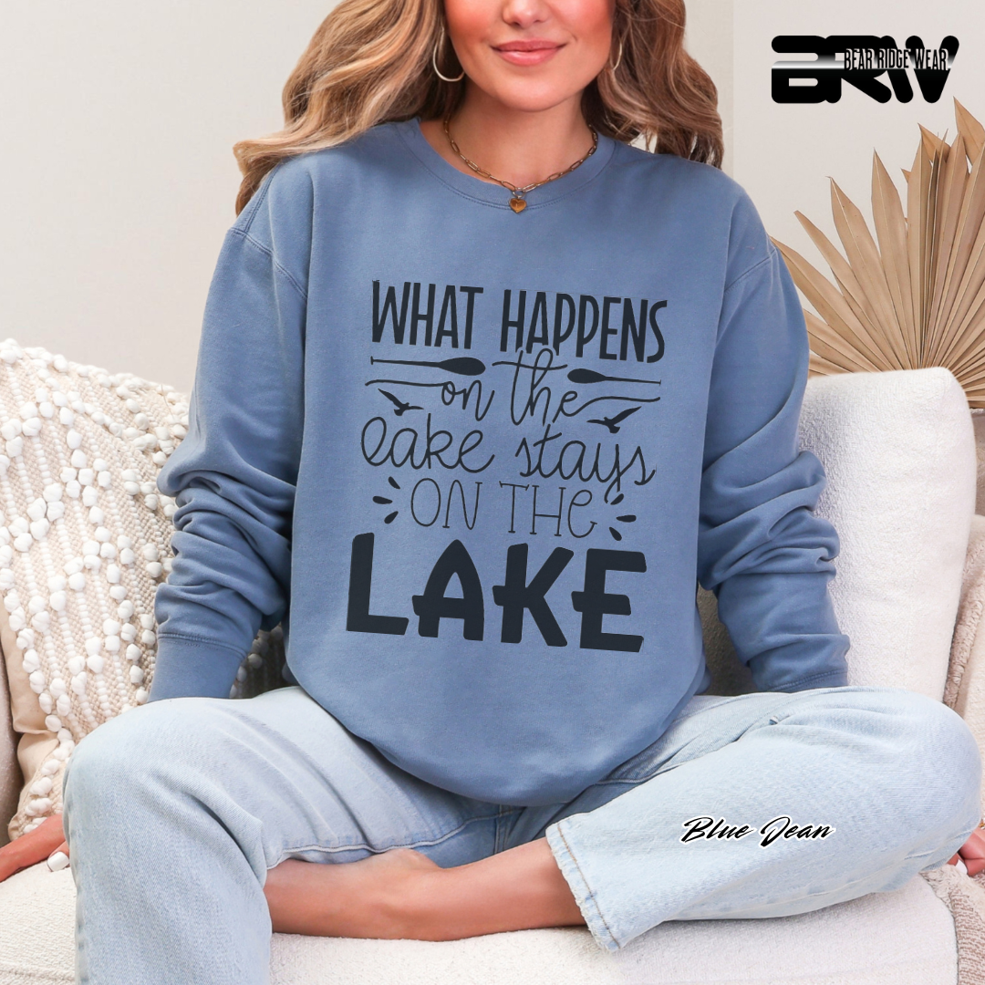 'What Happens on the Lake' Crewneck Sweatshirt