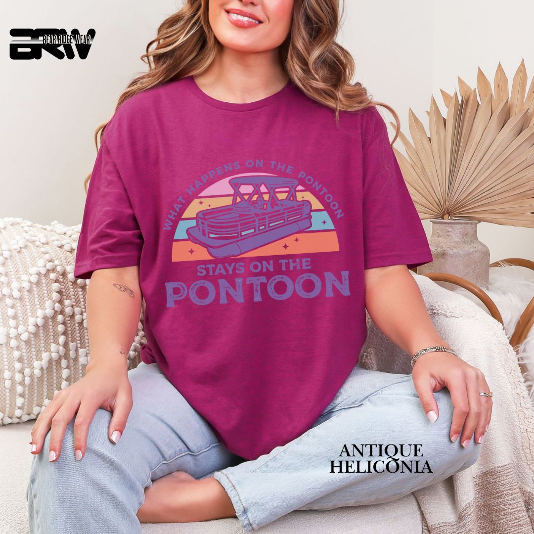 'What Happens To Pontoon'  Summer Tee