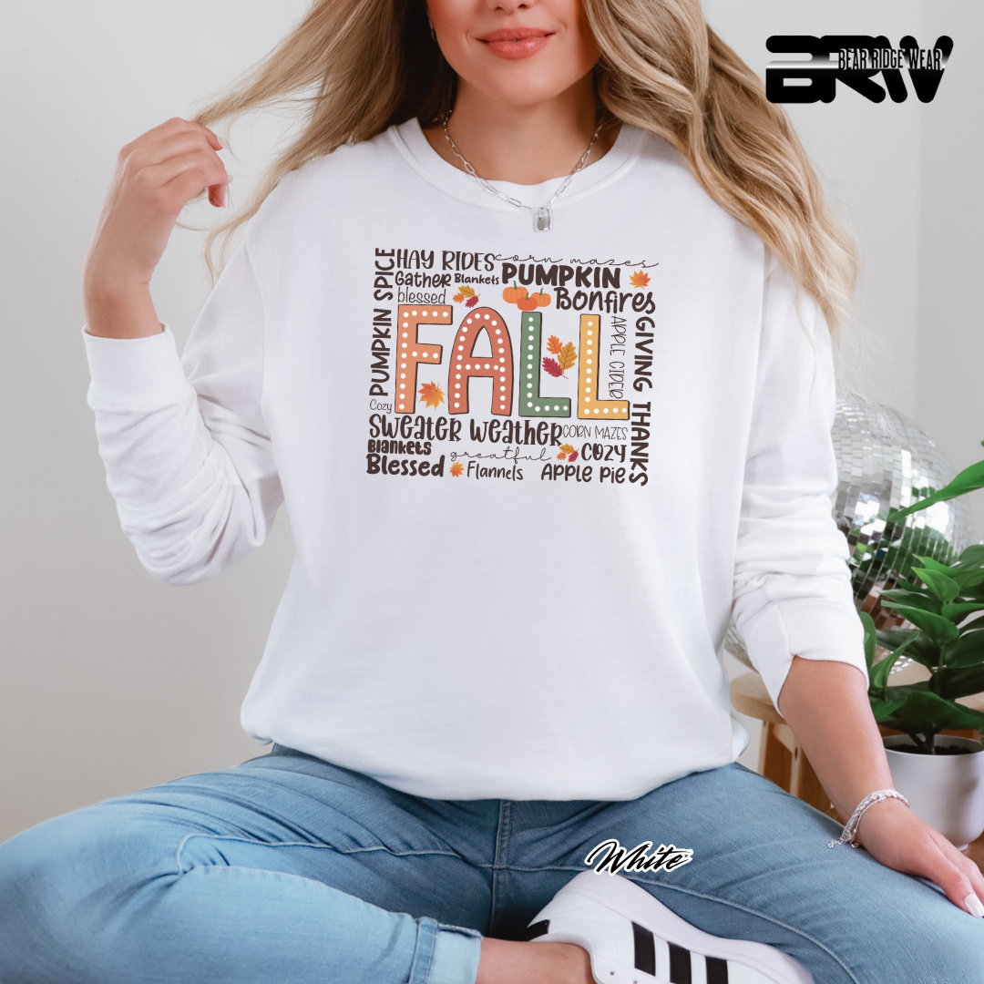 'Fall Hay Rides etc' Fall Crewneck Sweatshirt