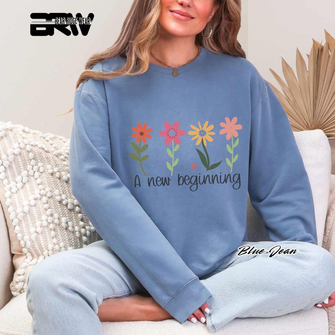'A new beginning' Crewneck Sweatshirt