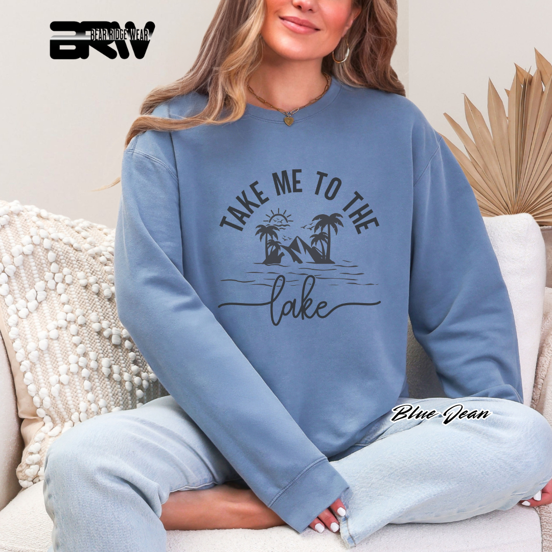 'Take me to the Lake' Crewneck Sweatshirt